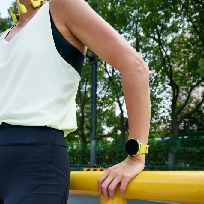 Suunto Run verde lima con correa de silicona