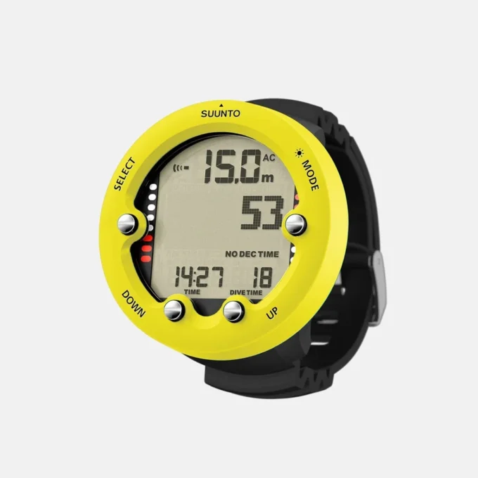 Suunto Zoop Novo amarillo limón: ordenador de buceo con pantalla grande y fácil de usar