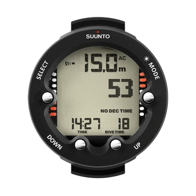 Suunto Zoop Novo Black: ordenador de buceo con pantalla grande y fácil de usar