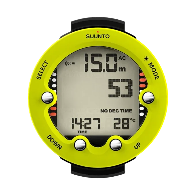 Suunto Zoop Novo Lime: ordenador de buceo con pantalla grande y fácil de usar