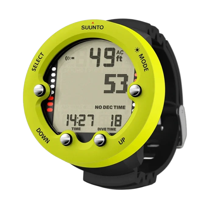 Suunto Zoop Novo Lime: ordenador de buceo con pantalla grande y fácil de usar